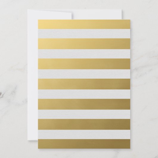 Black Gold New Year's Celebration Party Kaart (Achterkant)