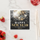 Black Gold New Years Party Servet (Insitu)