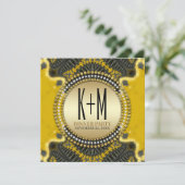 Black Gold Nouveau - Speciaal & Uniek Kaart (Staand voorkant)