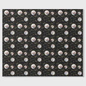 Black Gold Number Foto 60e Jubileum Cadeaupapier (Vlak)