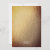 Black & Gold Nursing School Afstudeerfeest Kaart (Achterkant)