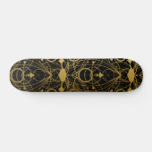 Black Gold Ornamenten Persoonlijk Skateboard (Horizontaal)