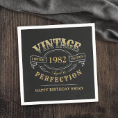 Black Gold  oud tot perfecte verjaardag Nap Servet