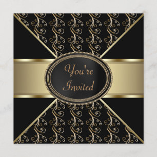 Black Gold Party Kaart
