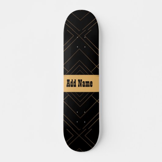 Black Gold Persoonlijk Skateboard (Voorkant)