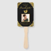 Black Gold Photo Pharmacy School Afstuderen Handwaaier (Voorkant)