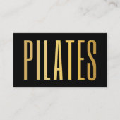 Black & Gold Pilates Visitekaartje (Voorkant)