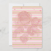 Black Gold Pink Alcohol Ink 18th Birthday Party Kaart (Achterkant)