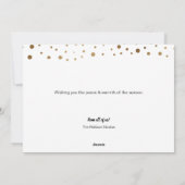 Black Gold Prettige feestdagen Company kerst Feestdagenkaart (Achterkant)