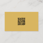 Black Gold Professional, aangepaste QR-code voor f Visitekaartje (Achterkant)