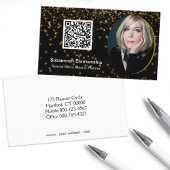 Black Gold Professional, aangepaste QR-code voor f Visitekaartje