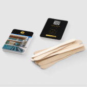 Black & Gold Professional Photo Real Estate Agent Handwaaier (Niet-gemonteerd)