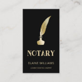 Black Gold QR Notional Loan Signing Agent Visitekaartje (Voorkant)