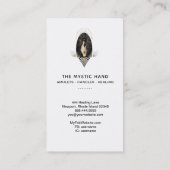 *~* Black Gold Rays Mystic Hand Snake Stars Visitekaartje (Achterkant)