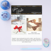 Black & Gold Real Estate Marketing Introductie Flyer (Enkel)