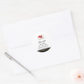 Black & Gold Real Estate Marketing Introductie Ronde Sticker (Envelop)