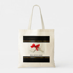 Black & Gold Real Estate Marketing Introductie Tote Bag