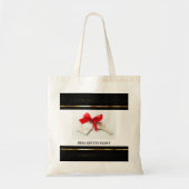 Black & Gold Real Estate Marketing Introductie Tote Bag (Voorkant)