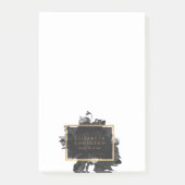 Black Gold Rose Bouquet Business Post-it® Notes (Voorkant)