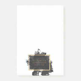 Black Gold Rose Bouquet Business Post-it® Notes