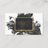 Black Gold Rose Bouquet Klantenkaartje (Voorkant)