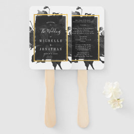 Black Gold Rose Bouquet Wedding Handwaaier
