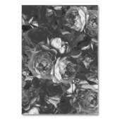 Black Gold Rose Bouquet Wedding Table Numbers Kaart (Achterkant)