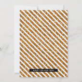 Black Gold Royal Prince First Birthday Invitation Kaart (Achterkant)