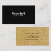 Black/Gold Shimmer Visitekaartje (Voorkant / Achterkant)