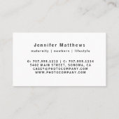 Black Gold Signature Script Visitekaartje (Achterkant)