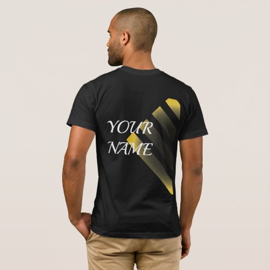 Black Gold Silver T-shirt (Achterkant volledig)