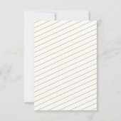 Black Gold Simple Modern Afstuderen Invitation Kaart (Achterkant)