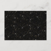 Black gold sparkly glitter confetti Details Card Informatiekaartje (Achterkant)