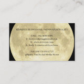Black Gold Spiritueel Moon Visitekaartje (Achterkant)