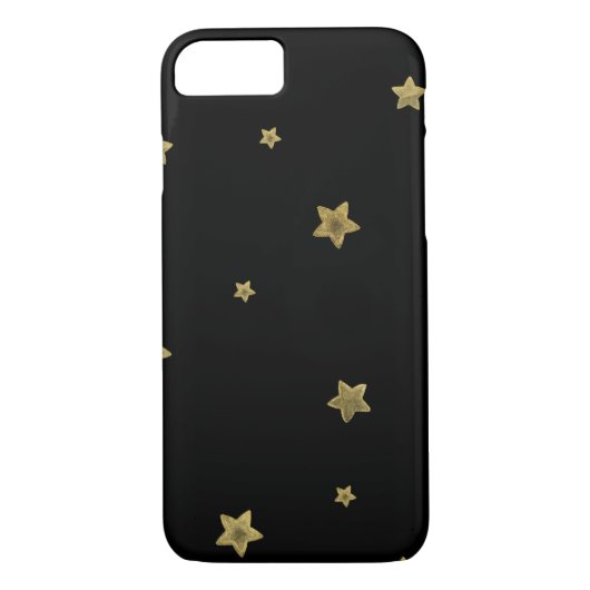 Black Gold Stars Case-Mate iPhone Case (Achterkant)