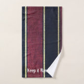 Black Gold Stripe Handsome Bathroom Towel sets Bad Handdoek (Handdoek)