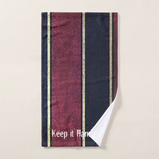 Black Gold Stripe Handsome Bathroom Towel sets Bad Handdoek (Handdoek)