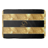 Black Gold Stripes Badmat (Voorkant)