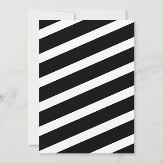 Black Gold Stripes Boy Baby Shower Uitnodigingen (Achterkant)