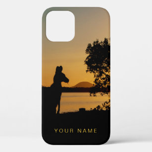 Black & Gold Sunset Silhouette Kangaroo Australië Case-Mate iPhone Case