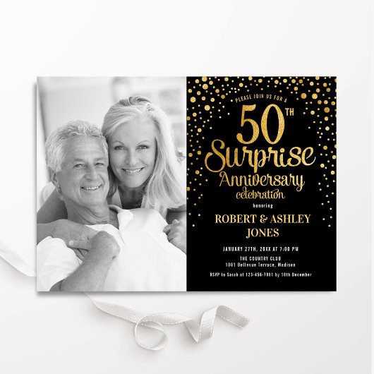Black Gold Surprise 50e Jubileum foto Kaart