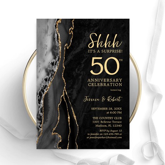 Black Gold Surprise 50ste Jubileum Kaart