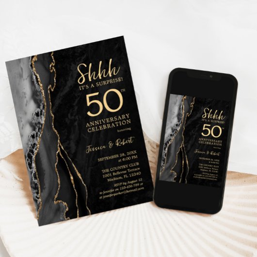 Black Gold Surprise 50ste Jubileum Kaart
