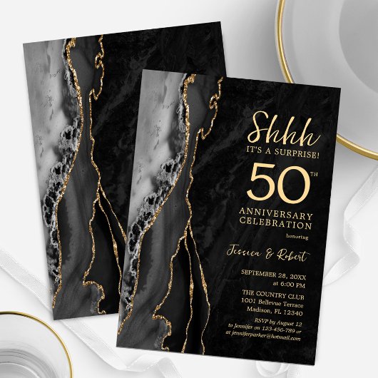Black Gold Surprise 50ste Jubileum Kaart