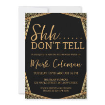 Black & Gold Surprise Uittredingsfeest