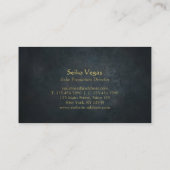 Black Gold Symbol Sake Sommelier Winery Bartender Visitekaartje (Achterkant)