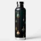 BLACK GOLD TEAL HOLIDAY CHRISTMAS ORNAMENTS WATERFLES (Rechts)