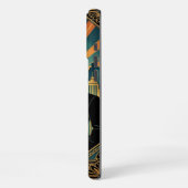 Black Gold Teal iPhone 16 Pro Max Case Hoesje (Linkerkant)