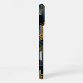 Black Gold Teal iPhone 16 Pro Max Case Hoesje (Rechterkant)