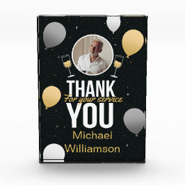 Black & Gold Thank You – Retirement Keepsake Fotoblokken